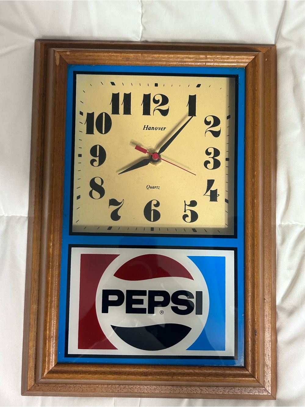 Pepsi Vintage Wall Clock by Hanover - Blue, Red, Black